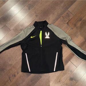 Nike USA Track and Field Black and Gray Jacket with Neon Accents